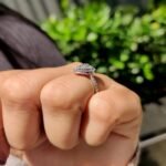 Pear Cut Engagement Ring With Cathedral Setting - Image 3