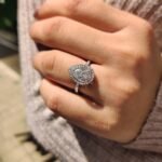 Pear Cut Engagement Ring With Cathedral Setting - Image 4